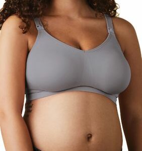 Bravado Designs Women's Body Silk Seamless Full Cup Nursing Bra, Silver