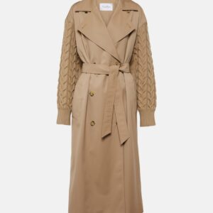 Max Mara Cicladi wool and cotton gabardine trench coat