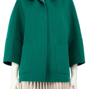 Max Mara Weekend Max Mara Green Wool Hooded Coat