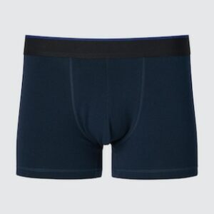 Men's Low-Rise Cotton Boxer Briefs with Odor Control Navy XL UNIQLO US