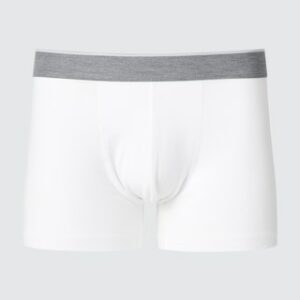 Men's Low-Rise Cotton Boxer Briefs with Odor Control White 2XL UNIQLO US