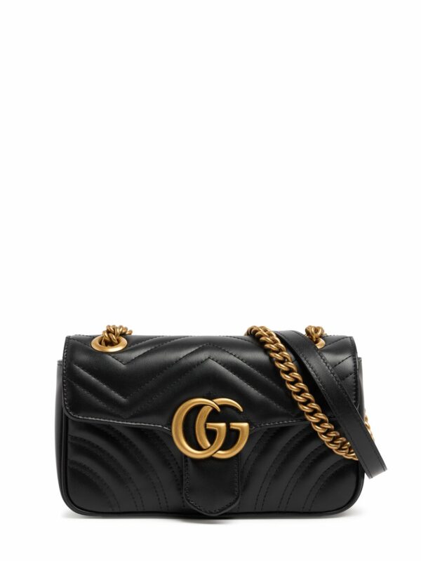 Mini Gg Marmont Leather Shoulder Bag