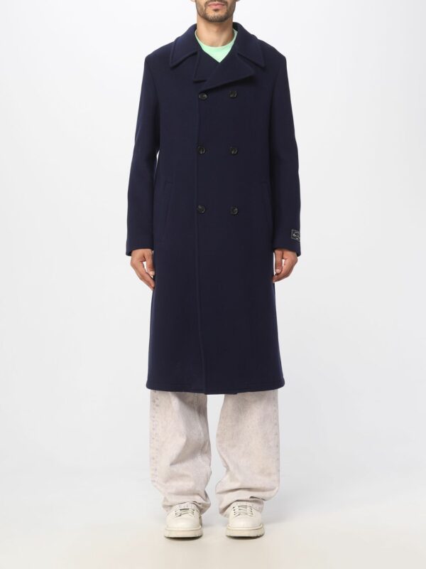 Msgm coat in virgin wool blend