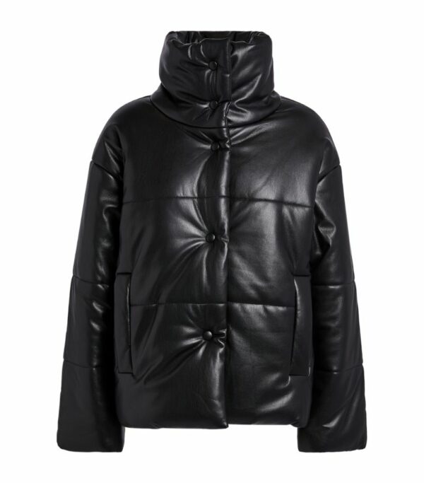 Nanushka Vegan Leather Puffer Jacket