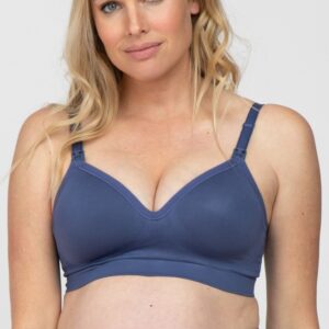 Navy Bravado Designs Plunge Nursing Bra