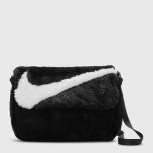 Nike Sportswear Futura 365 Faux Fur Crossbody Bag (1L) women Messenger & Crossbody Bags black in size:ONE SIZE