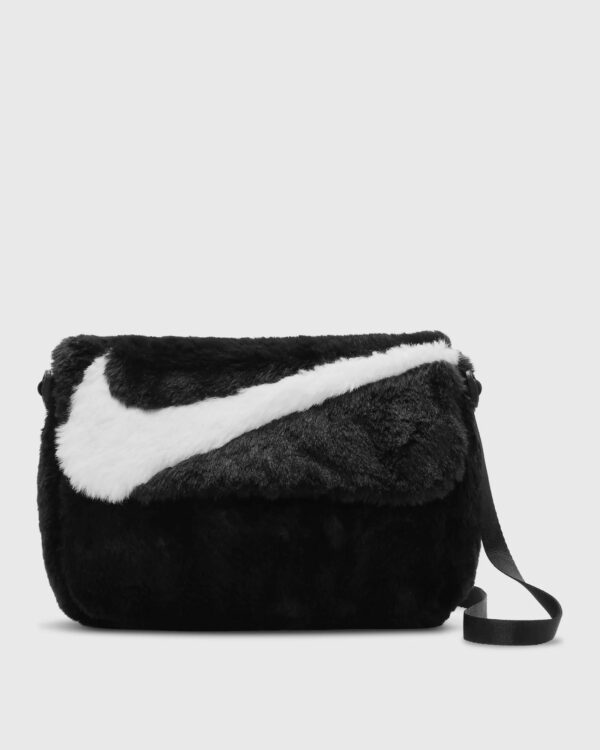 Nike Sportswear Futura 365 Faux Fur Crossbody Bag (1L) women Messenger & Crossbody Bags black in size:ONE SIZE