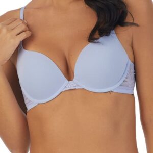 On Gossamer Sleek Micro Lace Underwire Convertible Push-Up Bra in Baby Lavender at Nordstrom, Size 32D