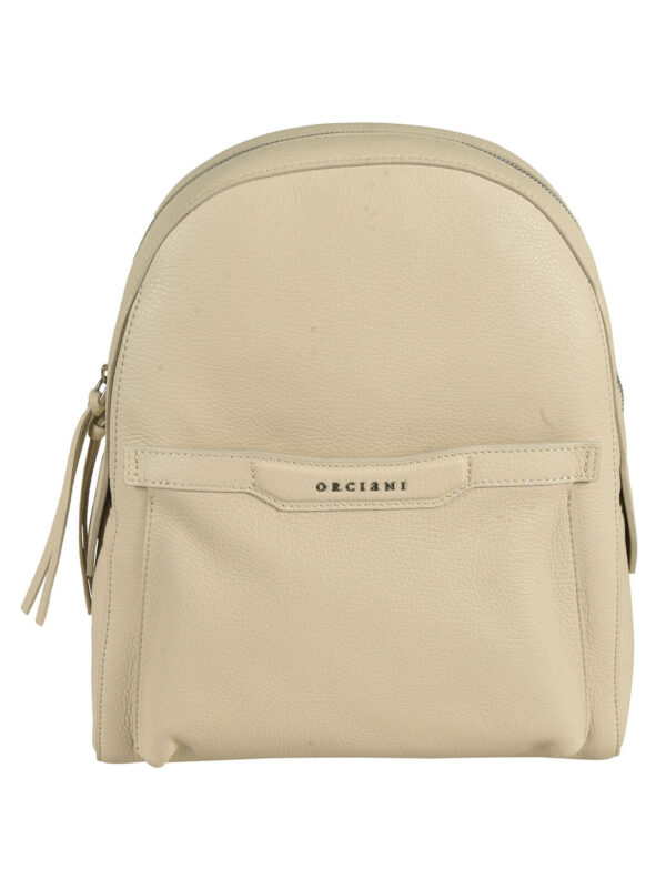 Orciani Zip Logo Detail Backpack