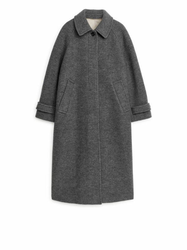 Oversized Wool Coat - Grey