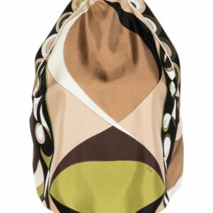 PUCCI- Printed Silk Halterneck Top