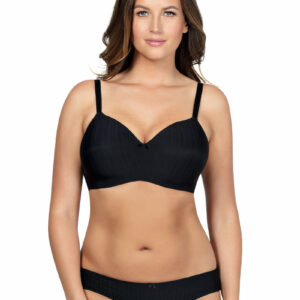 Parfait Aline Non Wired Padded Balconette Bra Black