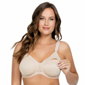 Parfait Leila Nursing Bra NB502, Women's, Size: 34 D, Bare