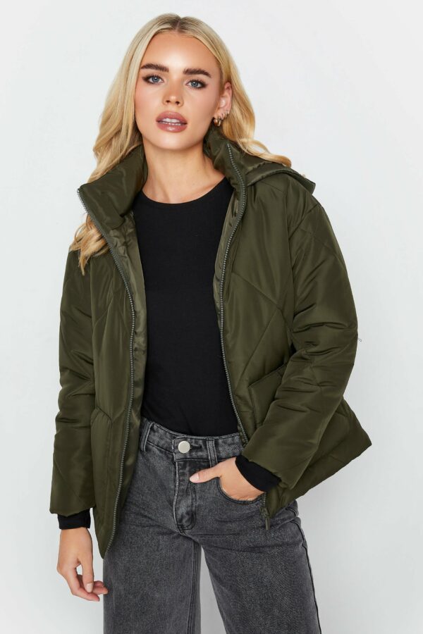 Pixiegirl Green Quilted Puffer Jacket 18 Pixiegirl | Petite Women's Jackets