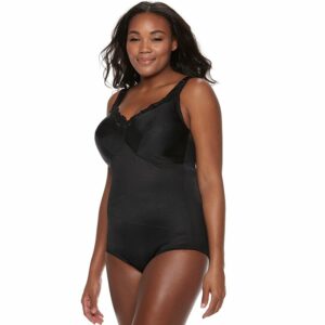 Plus Size Lunaire Firm Control Body Briefer 3450KX, Women's, Size: 36 D, Black