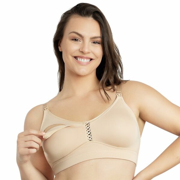 Plus Size Parfait Erika Seamless Wireless Nursing Bra P58611, Women's, Size: 32 GG, Bare