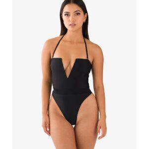 Women's Karma Thong One-Piece Swimsuit - Black