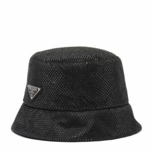 Prada Crystal-Embellished Bucket Hat