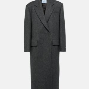 Prada Double-breasted virgin wool coat