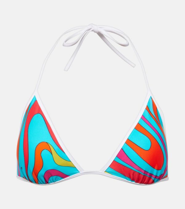 Pucci Marmo printed bikini top