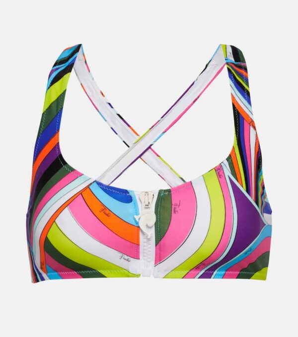 Pucci Printed bikini top