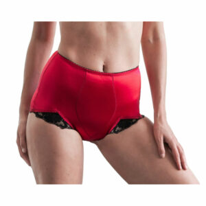 Rago Women's Light Shaping Tummy Control Panty Brief Red Shapewear 2X