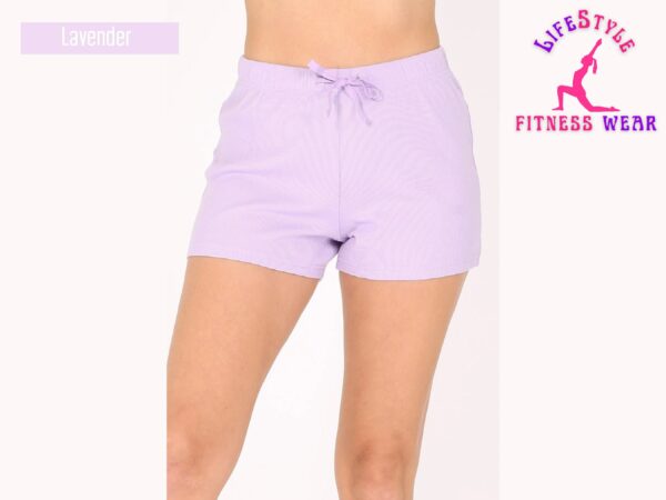 Ribbed Casual Lounge Sweat Cotton Shorts, Booty Loungewear Shorts, Organic Cheeky Super Bowl, Tennis Shorts