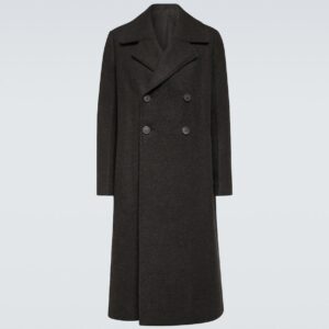 Rick Owens New Bell double-breasted wool coat