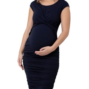 Ripe Maternity Maternity Cross My Heart Dress - Ink