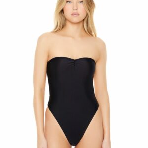 Women's Sweetheart One-Piece Swimsuit in Black Small