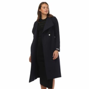 Rose Wool Wrap Coat