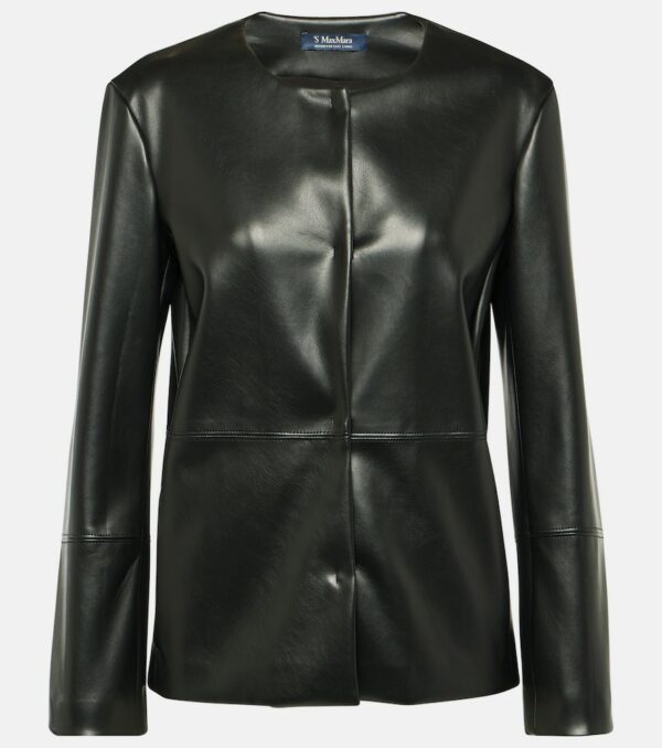 'S Max Mara Festoso faux leather jacket