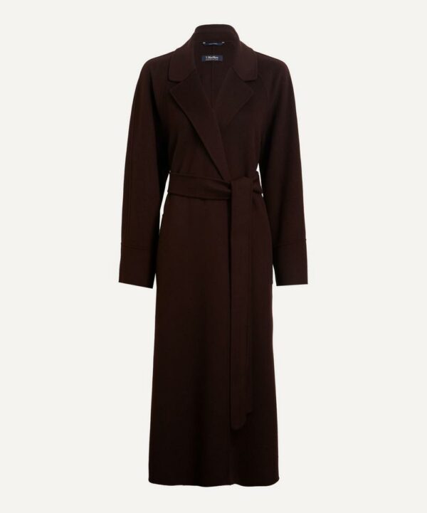 S Max Mara Women's Agata Double-Faced Midi Wool Coat 10