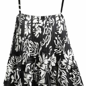 Sacai Floral Printed Sleeveless Top