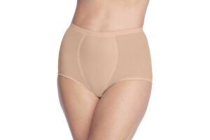 Secret Solutions Plus Size Brief 2-Pack Power Mesh Tummy Control - Nude