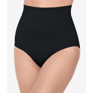 Secret Solutions Plus Size Power Shaper Firm Control High Waist Shaping Brief - Black