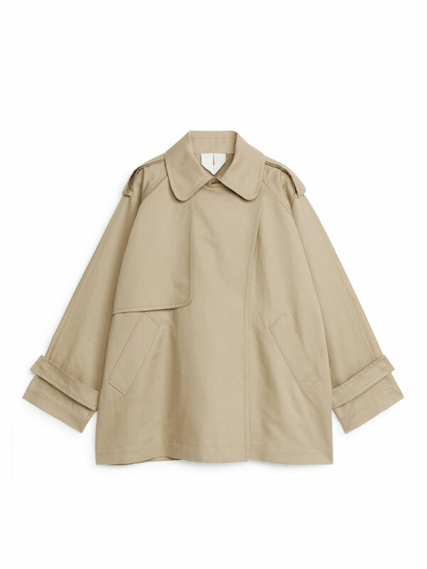 Short Trench Coat - Beige