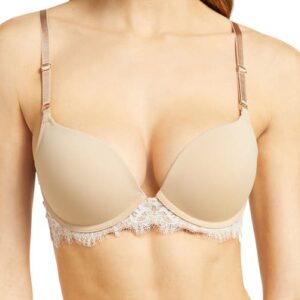 Skarlett Blue Entice Lace Push-Up Bra in Nylon/Whte at Nordstrom, Size 32Dd