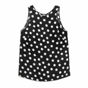 Sleeveless Printed Top - Black