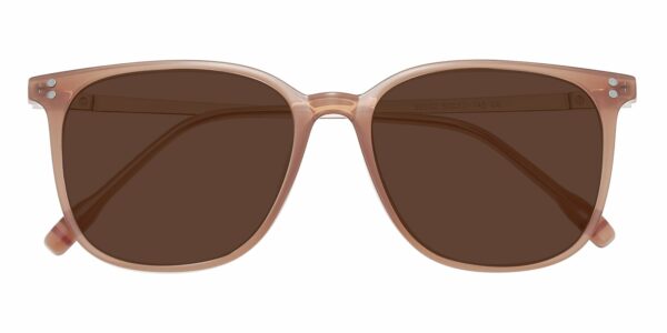 Square Sunglasses, Full Frame Brown TR90|Metal|blend material - SUP1081