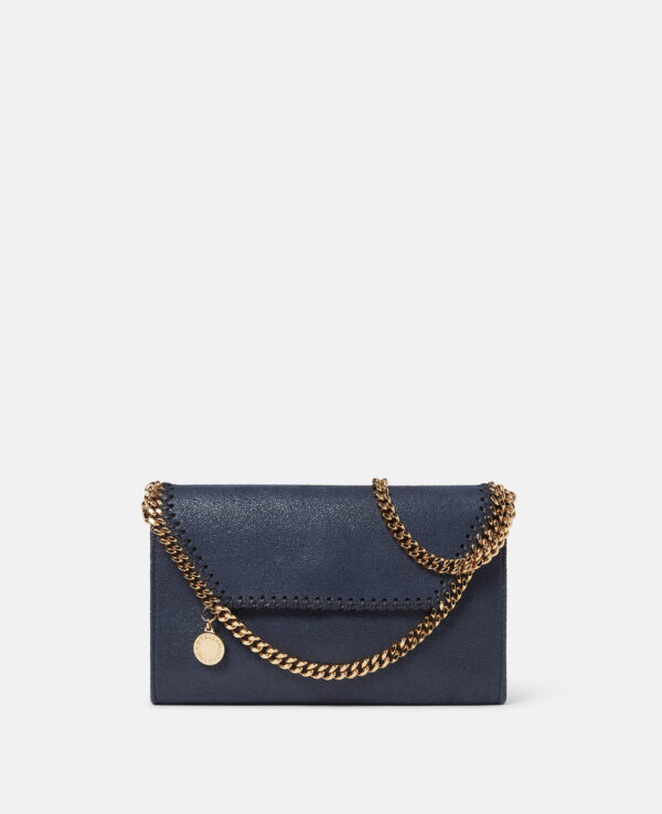 Stella McCartney - Falabella Wallet Crossbody Bag, Woman, Indigo Moon