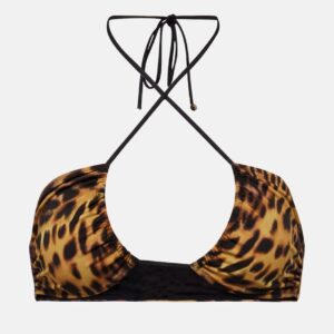 Stella McCartney Printed halterneck bikini top