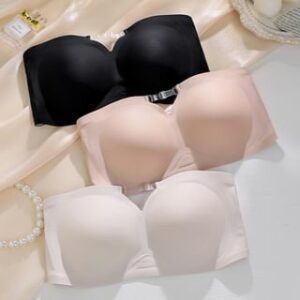 Strapless Plain Cutout Bra