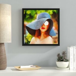 'Sun Hats and Sunglasses' Framed Painting Print on Canvas