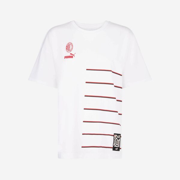 T-SHIRT MILAN DONNA CON STAMPE E SPACCHI LATERALI