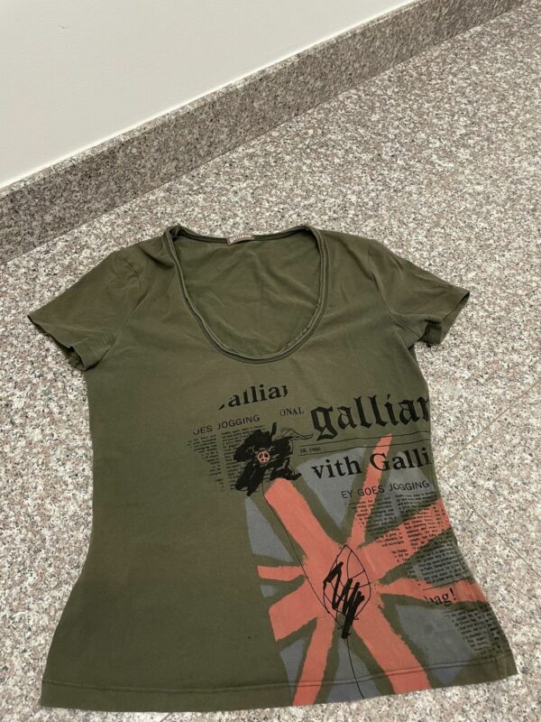 T-Shirt Tops Galliano Luxury Vintage, Women's (Size Small)