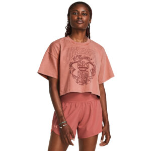 T-shirt Under Armour HW Dusk to Dawn Crop SS Pink M