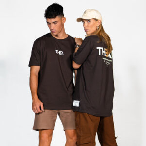 THEAD. DUBAI T-SHIRT women's T shirt in Brown