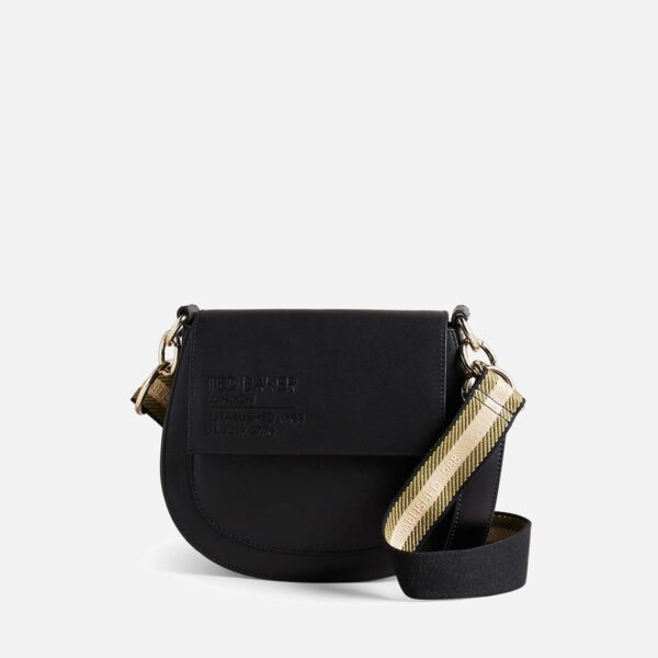 Ted Baker Darcell Branded Satchel Crossbody Bag - Black