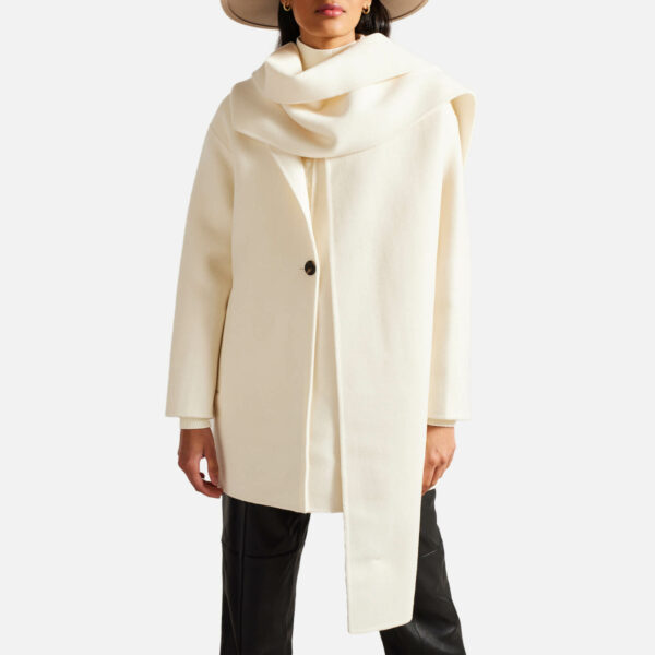 Ted Baker Skylorr Scarf Wool-Blend Coat